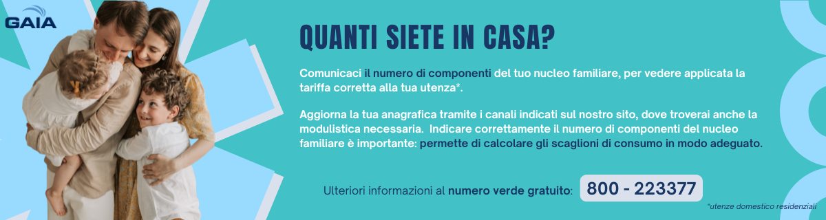 TARIFFE AGEVOLATE PER FAMIGLIE NUMEROSE